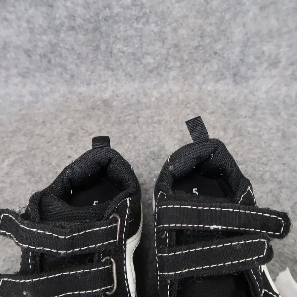 Wonder Nation Shoes Kid 5 Sneaker Active Casual Double Strap Black White Toddler